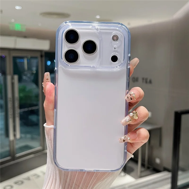 For iPhone 17 Pro Clear Case Shockproof PC + TPU Matte Phone Cover