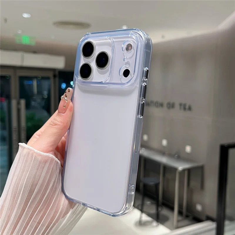 For iPhone 17 Pro Clear Case Shockproof PC + TPU Matte Phone Cover