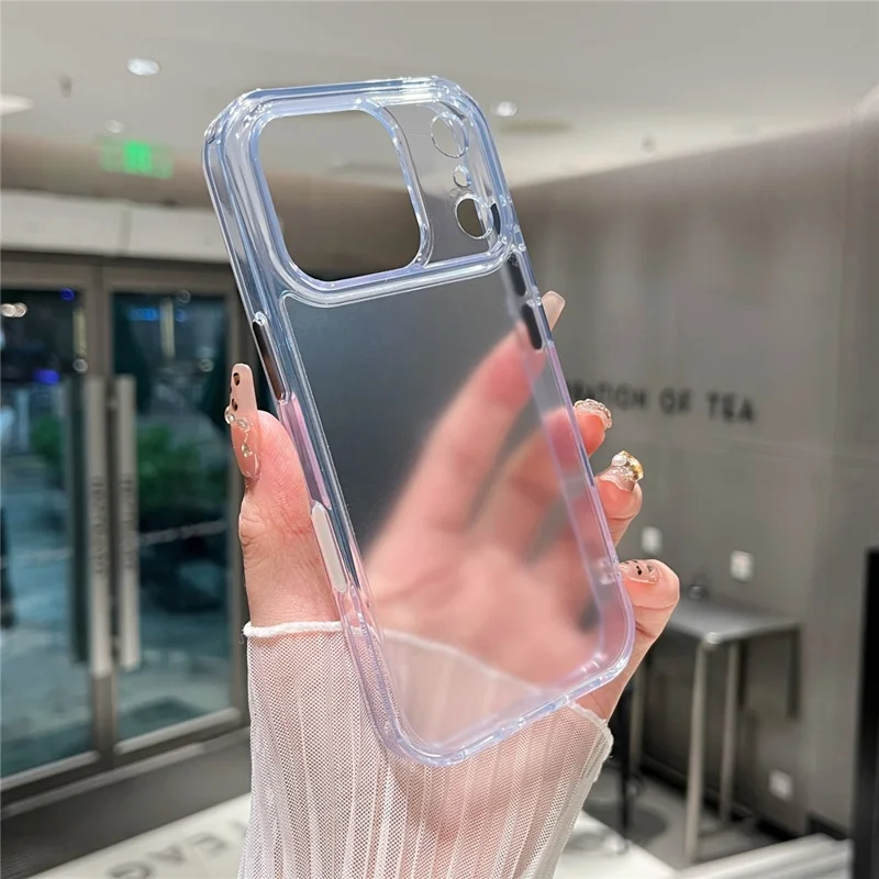 For iPhone 17 Pro Clear Case Shockproof PC + TPU Matte Phone Cover