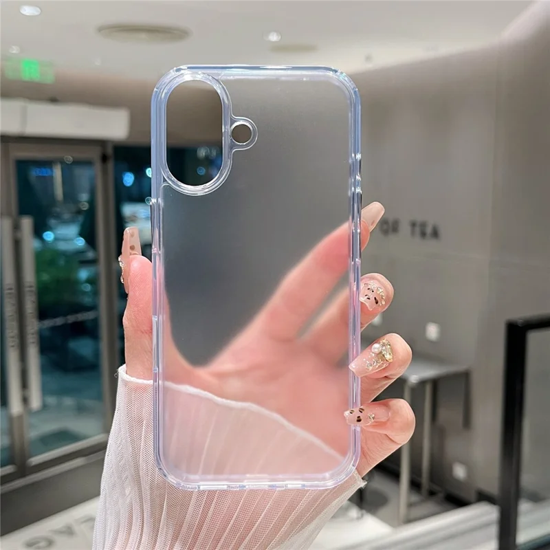 For iPhone 17 Clear Case Shockproof PC + TPU Matte Phone Cover