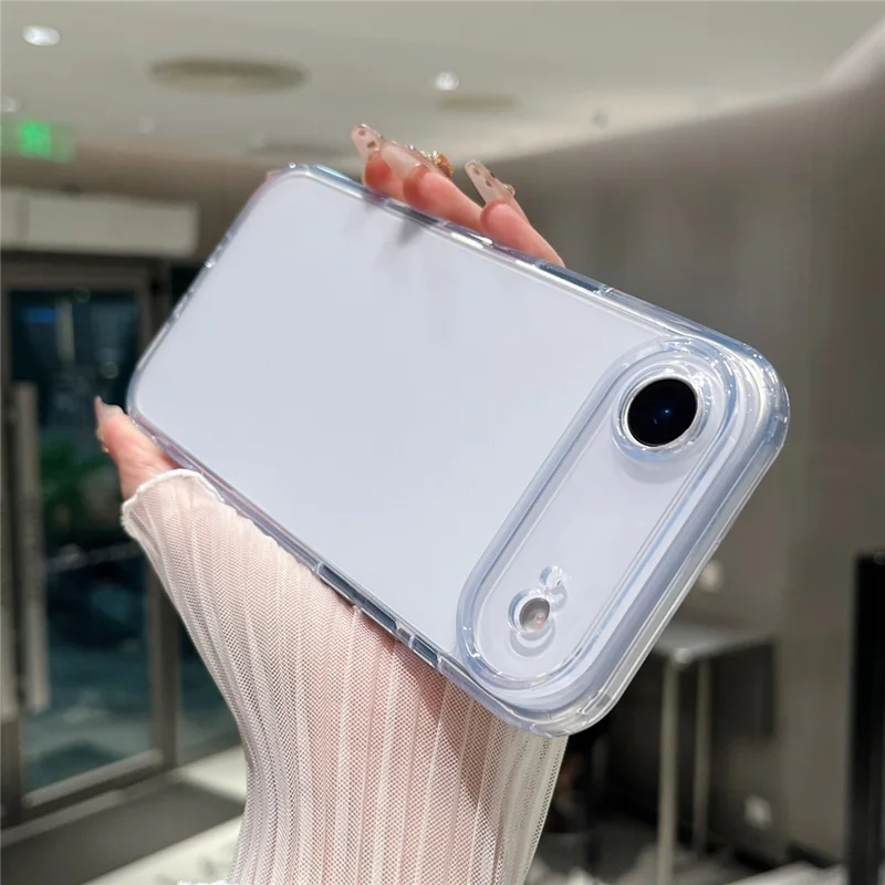 For iPhone Air Clear Case Shockproof PC + TPU Matte Phone Cover