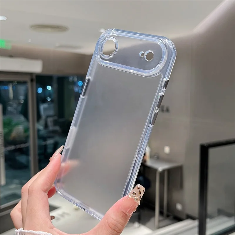 For iPhone Air Clear Case Shockproof PC + TPU Matte Phone Cover