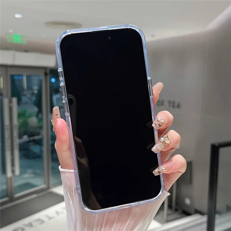 For iPhone Air Clear Case Shockproof PC + TPU Matte Phone Cover