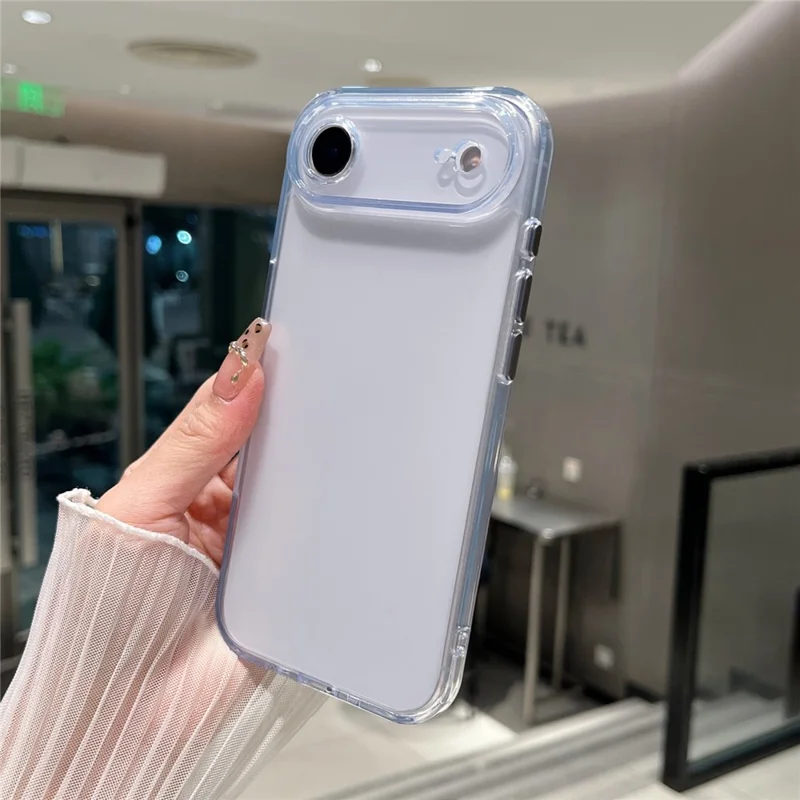 For iPhone Air Clear Case Shockproof PC + TPU Matte Phone Cover