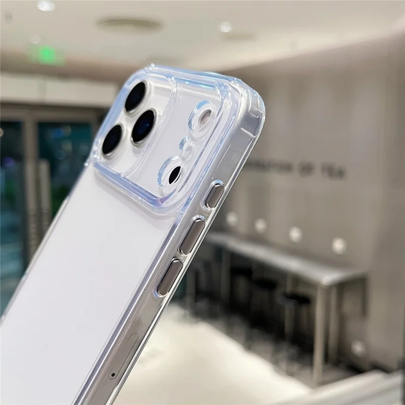 For iPhone 17 Pro Max Clear Case PC + TPU Shockproof Phone Cover