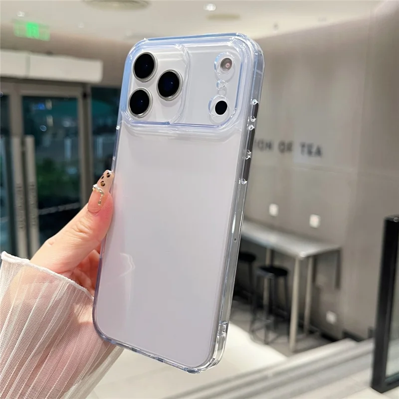 For iPhone 17 Pro Max Clear Case PC + TPU Shockproof Phone Cover