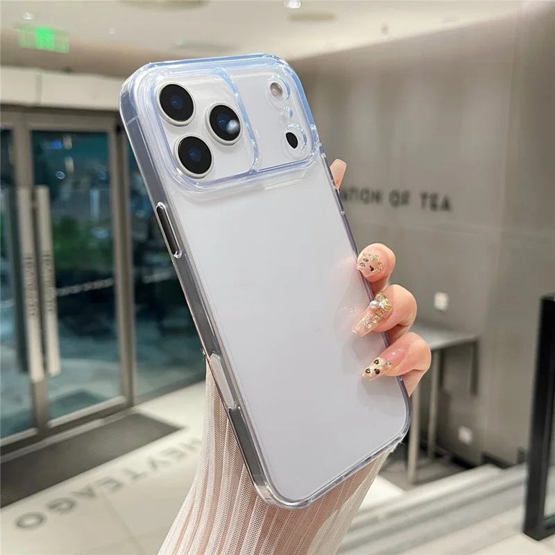 For iPhone 17 Pro Max Clear Case PC + TPU Shockproof Phone Cover