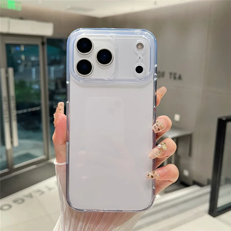 For iPhone 17 Pro Max Clear Case PC + TPU Shockproof Phone Cover