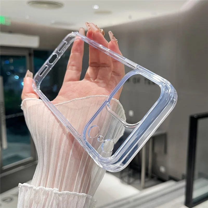 For iPhone 17 Pro Max Clear Case PC + TPU Shockproof Phone Cover