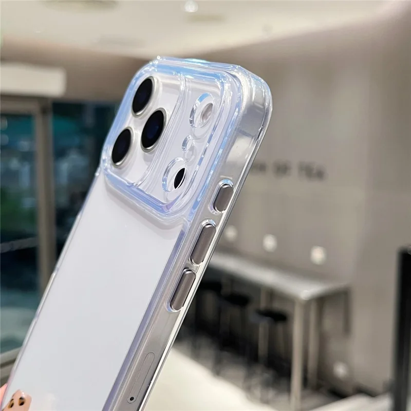 For iPhone 17 Pro Clear Case PC + TPU Shockproof Phone Cover