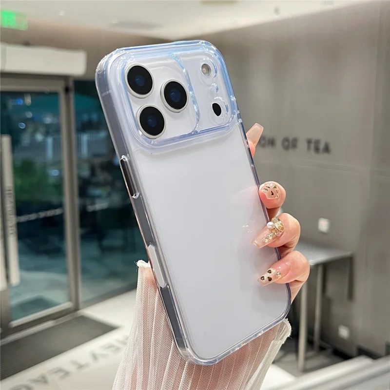 For iPhone 17 Pro Clear Case PC + TPU Shockproof Phone Cover