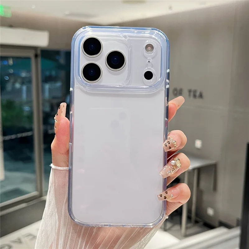 For iPhone 17 Pro Clear Case PC + TPU Shockproof Phone Cover