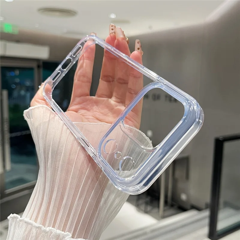 For iPhone 17 Pro Clear Case PC + TPU Shockproof Phone Cover