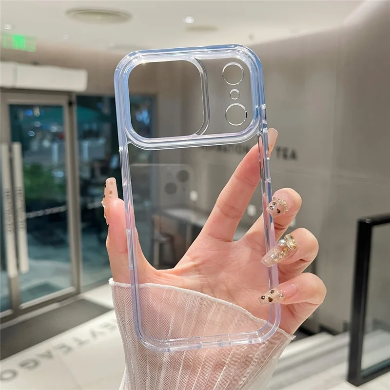 For iPhone 17 Pro Clear Case PC + TPU Shockproof Phone Cover