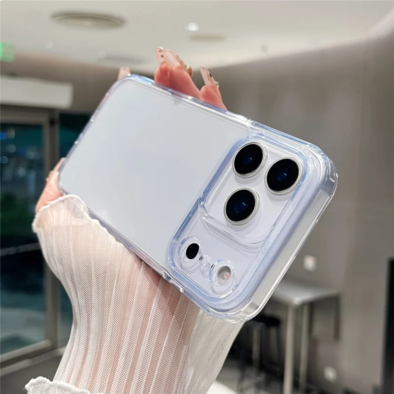 For iPhone 17 Pro Clear Case PC + TPU Shockproof Phone Cover