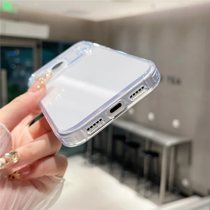 For iPhone 17 Pro Clear Case PC + TPU Shockproof Phone Cover