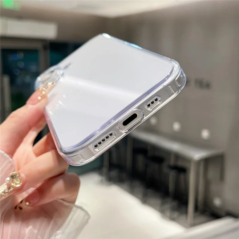 For iPhone 17 Clear Case PC + TPU Shockproof Phone Cover