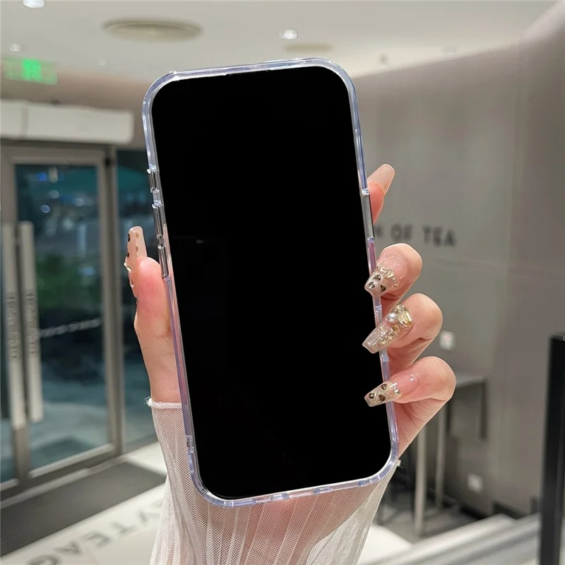 For iPhone 17 Clear Case PC + TPU Shockproof Phone Cover
