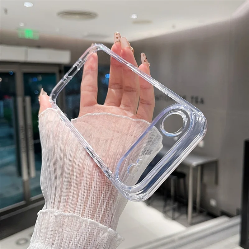 For iPhone Air Clear Case PC + TPU Shockproof Phone Cover