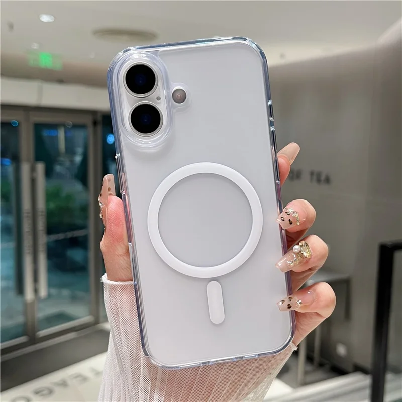 For iPhone 17 Magnetic Case Matte Clear Phone Cover Compatible with MagSafe