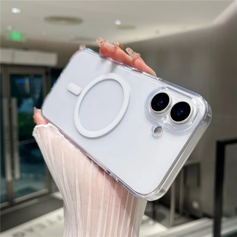 For iPhone 17 Magnetic Case Matte Clear Phone Cover Compatible with MagSafe