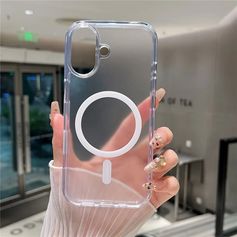 For iPhone 17 Magnetic Case Matte Clear Phone Cover Compatible with MagSafe
