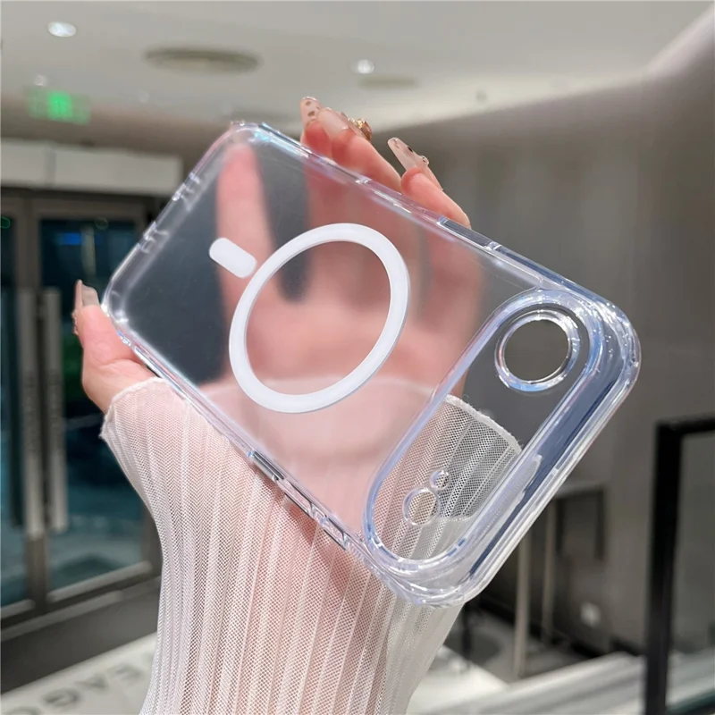 Folia magnetyczna do iPhone Air, przezroczysta matowa obudowa kompatybilna z MagSafe