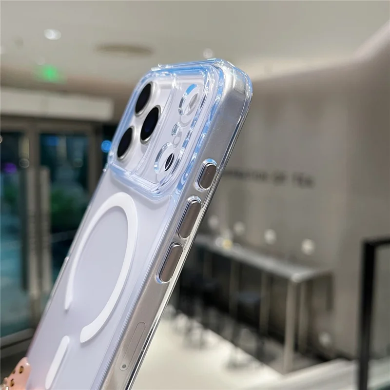 For iPhone 17 Pro Magnetic Case Matte Clear Phone Cover Compatible with MagSafe