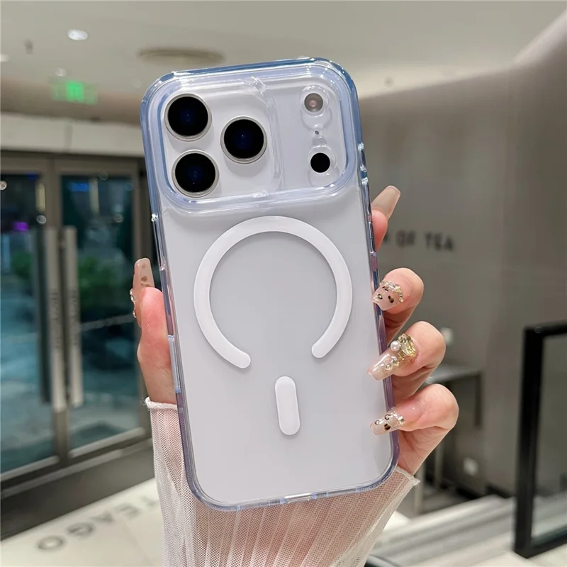 For iPhone 17 Pro Magnetic Case Matte Clear Phone Cover Compatible with MagSafe