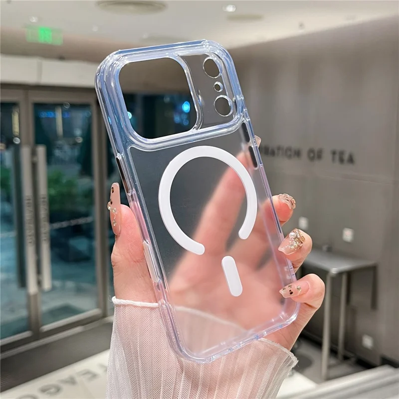 For iPhone 17 Pro Magnetic Case Matte Clear Phone Cover Compatible with MagSafe