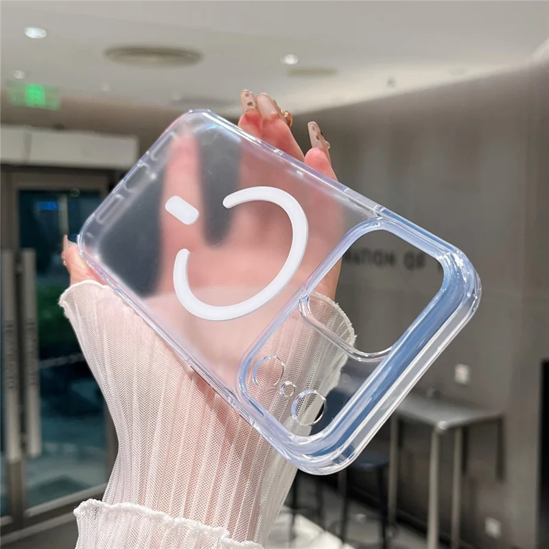 For iPhone 17 Pro Max Magnetic Case Matte Clear Phone Cover Compatible with MagSafe