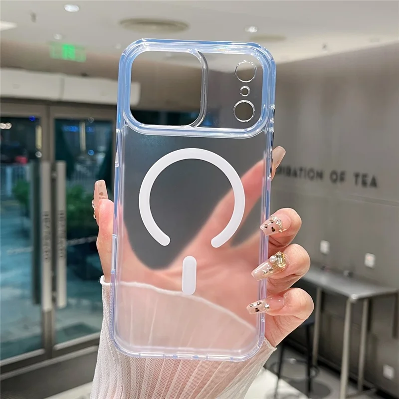 For iPhone 17 Pro Max Magnetic Case Matte Clear Phone Cover Compatible with MagSafe