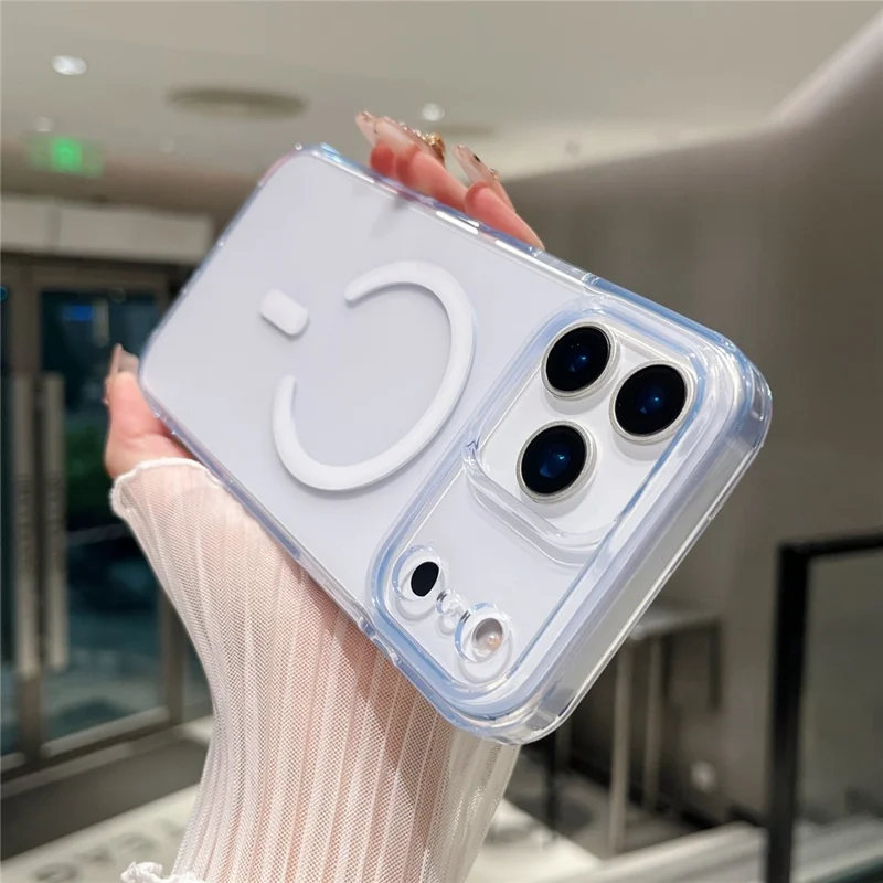 For iPhone 17 Pro Max Magnetic Case Matte Clear Phone Cover Compatible with MagSafe