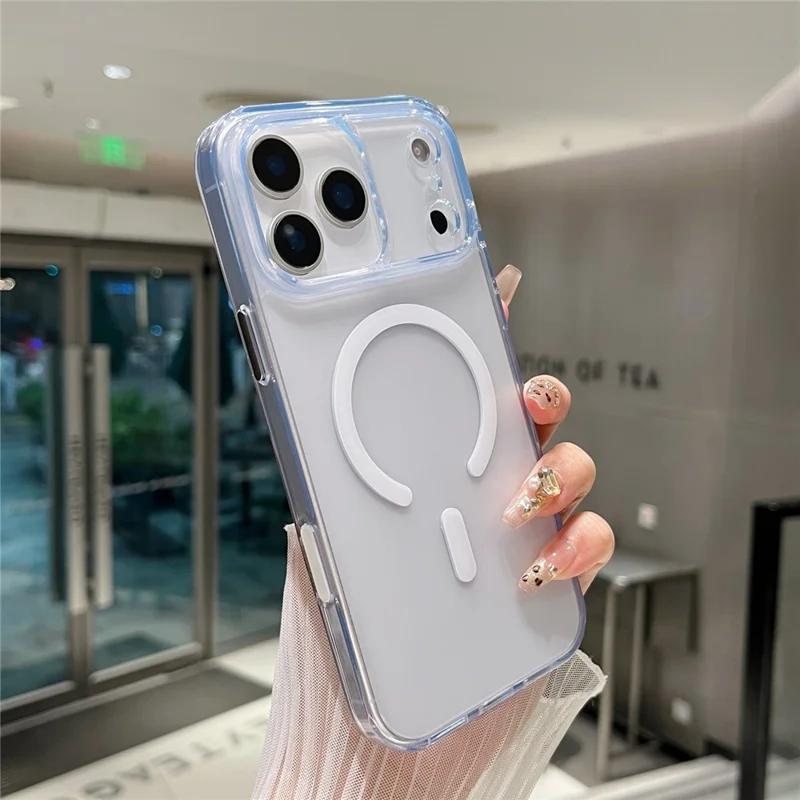 For iPhone 17 Pro Max Magnetic Case Matte Clear Phone Cover Compatible with MagSafe