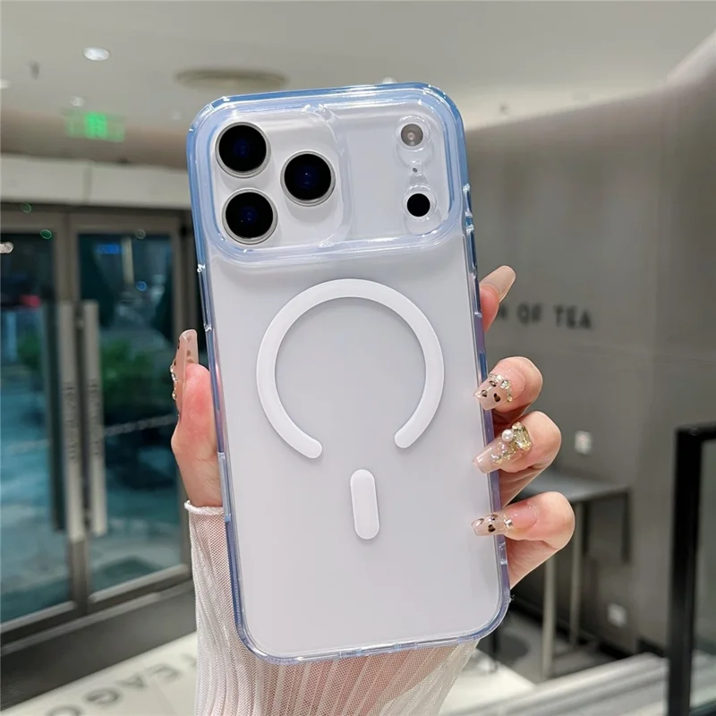 For iPhone 17 Pro Max Magnetic Case Matte Clear Phone Cover Compatible with MagSafe