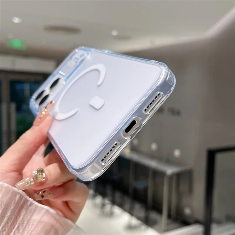 For iPhone 17 Pro Max Magnetic Case Matte Clear Phone Cover Compatible with MagSafe