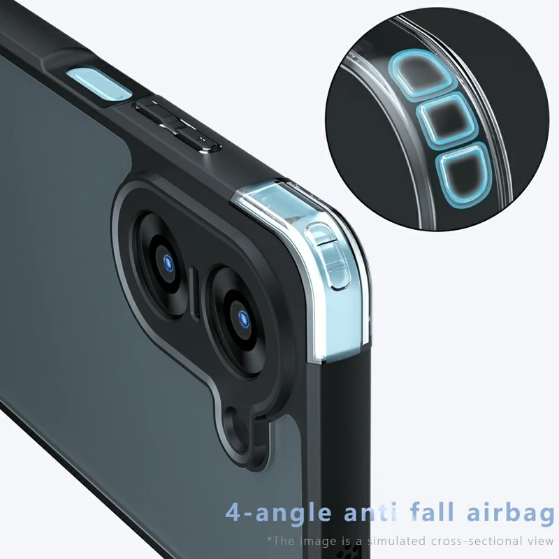 For Xiaomi Redmi A5 4G (171.7mm)  /  Poco C71 4G Case Skin-Touch TPU + PC Matte Phone Shell, Transparent Black