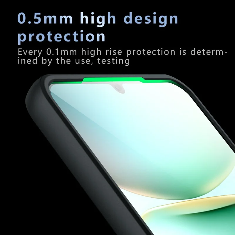 For Xiaomi Redmi A5 4G (171.7mm)  /  Poco C71 4G Case Skin-Touch TPU + PC Matte Phone Shell, Transparent Black