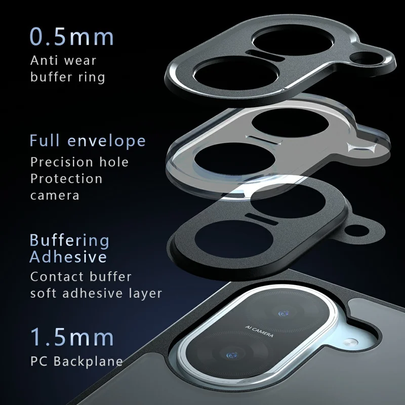 For Xiaomi Redmi A5 4G (171.7mm)  /  Poco C71 4G Case TPU + PC Shockproof Clear Phone Cover