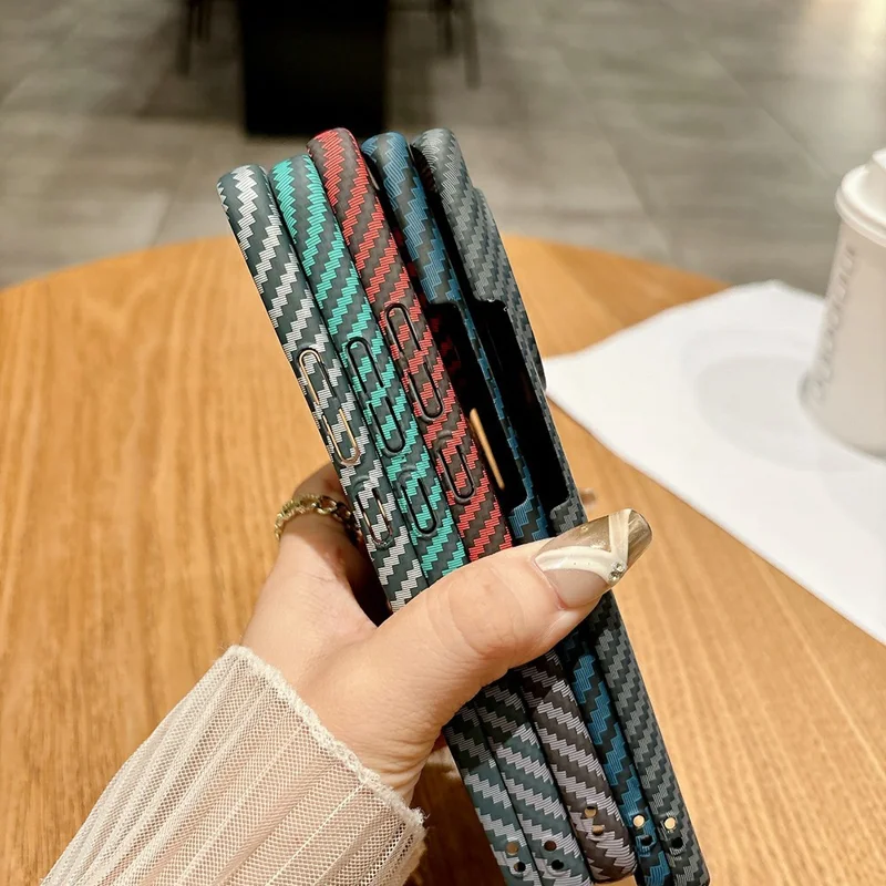 For Xiaomi Redmi Note 15 5G (Global) Case Hard PC Phone Cover Carbon Fiber Texture Drop Proof - Black  /  Red