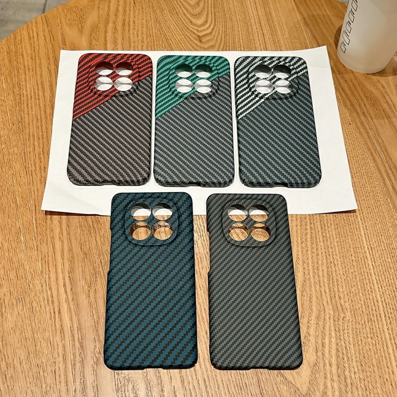 For Xiaomi Redmi Note 15 5G (Global) Case Hard PC Phone Cover Carbon Fiber Texture Drop Proof - Black  /  Red