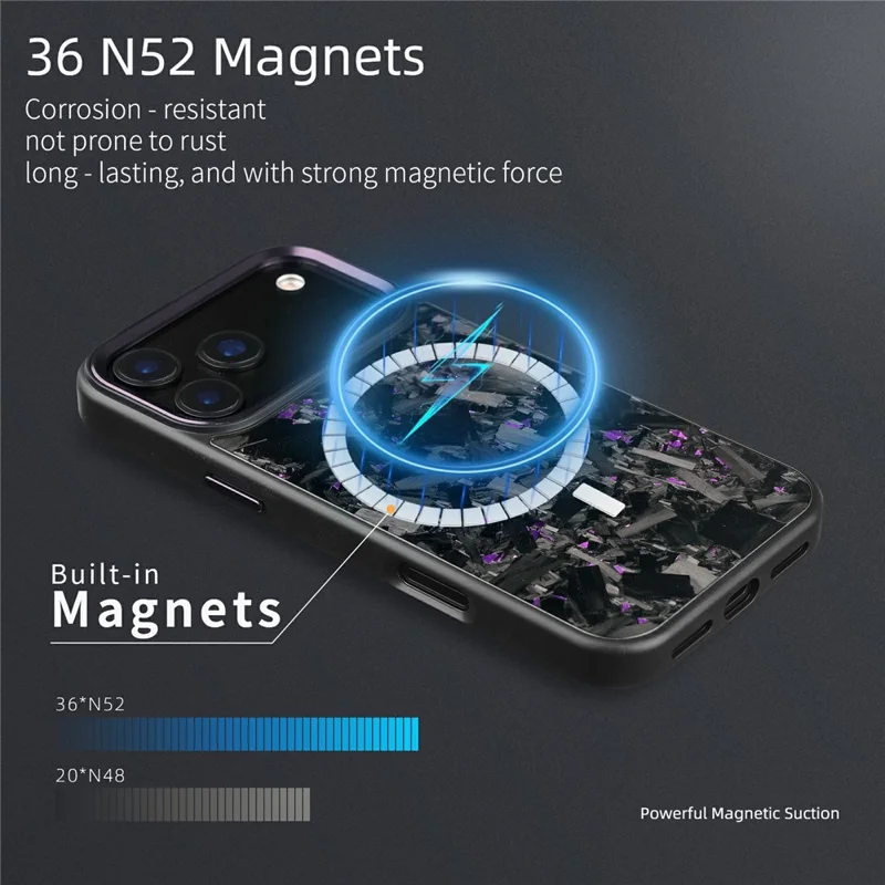 For iPhone 17 Pro Max Magnetic Case Large Texture Aramid Fiber + TPU Phone Cover with Metal Lens Frame - Red Lens Frame + Red