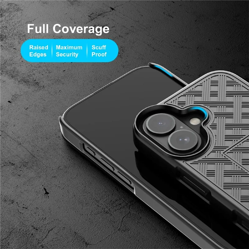 For iPhone 17 Case PC + TPU Sliding Screen Cover Kickstand Phone Shell with Clip