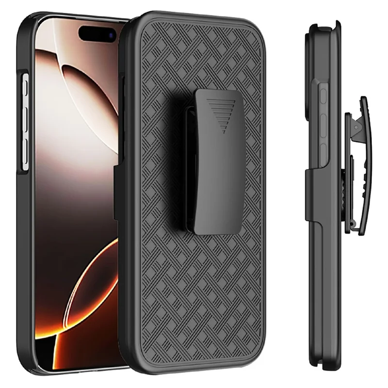 iPhone 17 Pro Max Hülle PC + TPU Sliding Screen Cover Ständer Handyhülle mit Clip