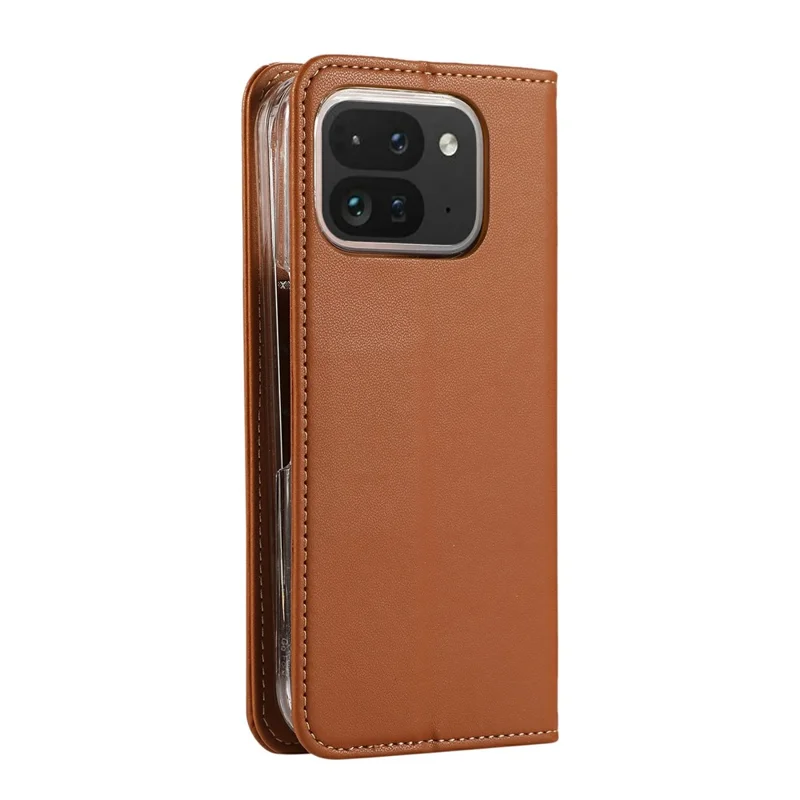ABEEL For Google Pixel 10 Pro Fold Phone Case RFID Blocking Leather Flip Cover - Brown