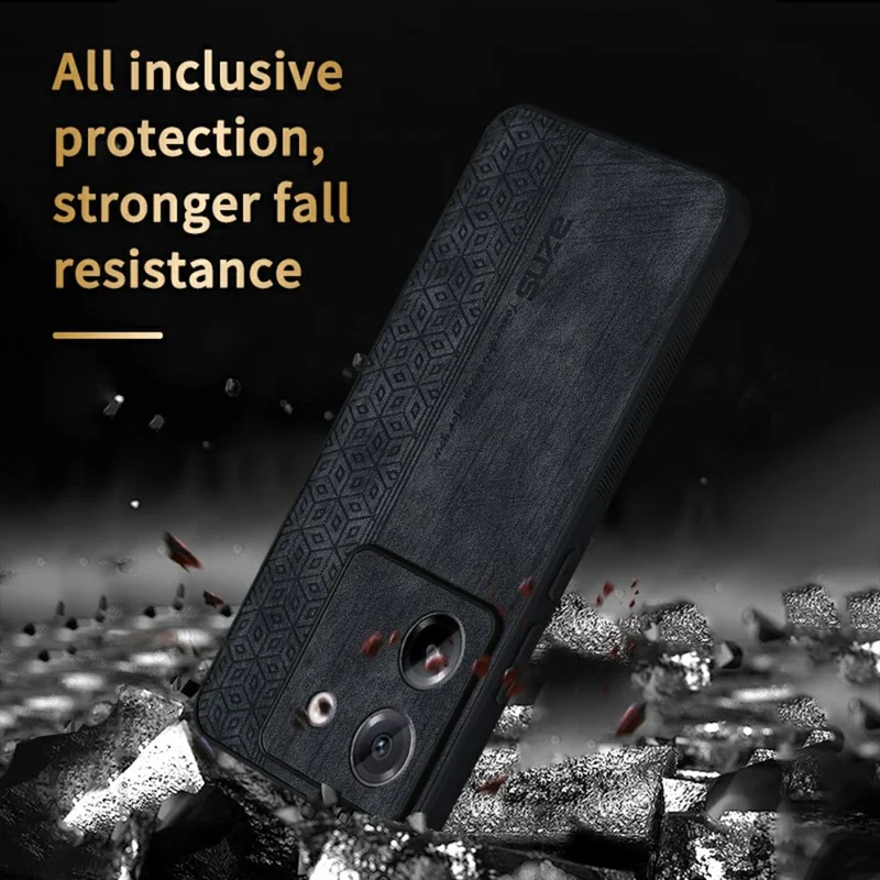 AZNS For Xiaomi Poco M7 Pro 5G Case Protective PU Leather Covered TPU Phone Shell - Brown