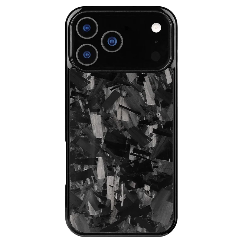 For iPhone 17 Pro Magnetic Case Large Texture Aramid Fiber + TPU Phone Cover - Black