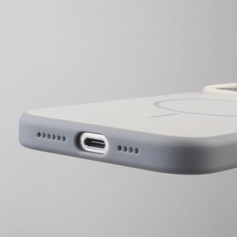For iPhone 17 Pro Case Compatible with MagSafe Matte Skin Feel TPU + PC Phone Cover - White