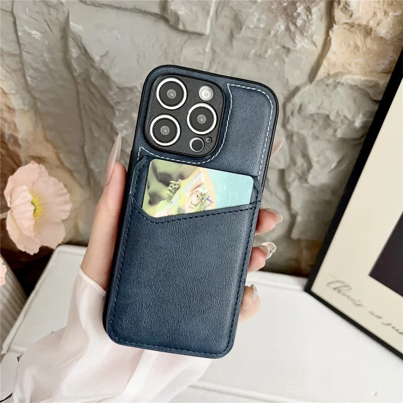 Voor iPhone 16 Pro Max hoesje afneembare kaarthouder met standaard en lederen achterkant, compatibel met MagSafe - Wijnrood