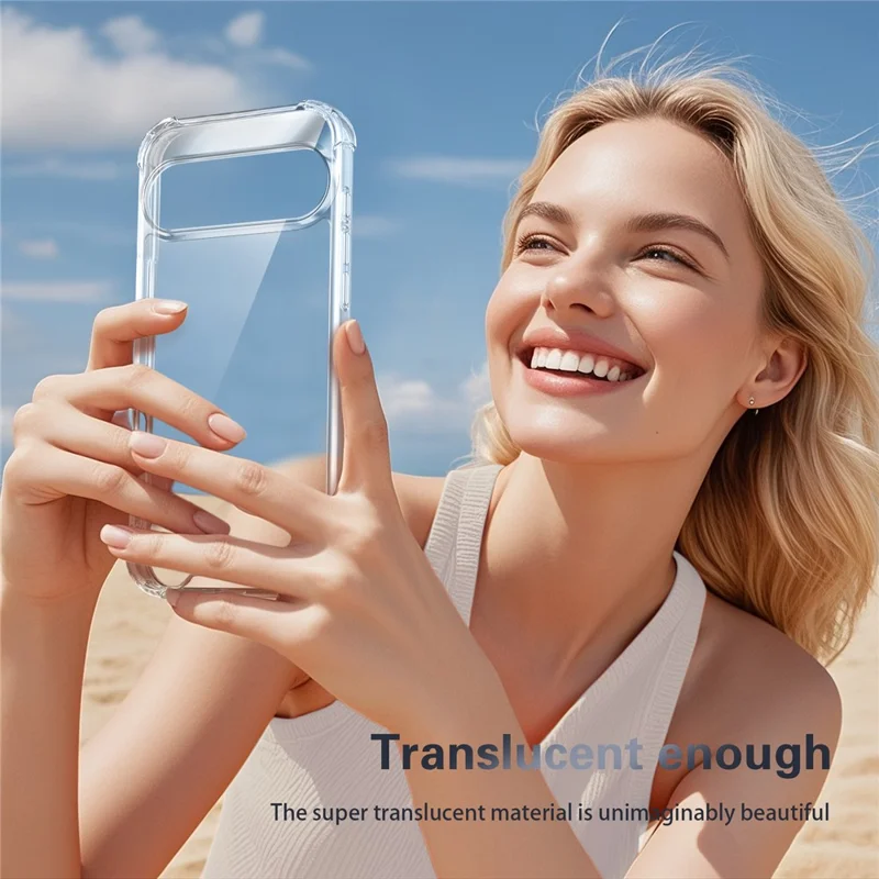 For Google Pixel 10 Pro XL Case Reinforced Corner 1.5mm PC + TPU Ultra Clear Phone Cover